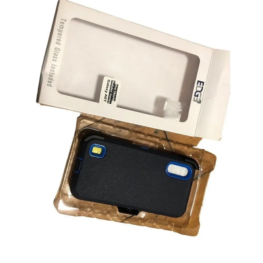 EDGE Galaxy A01 Black Pro Shield Holster Series Phone Case